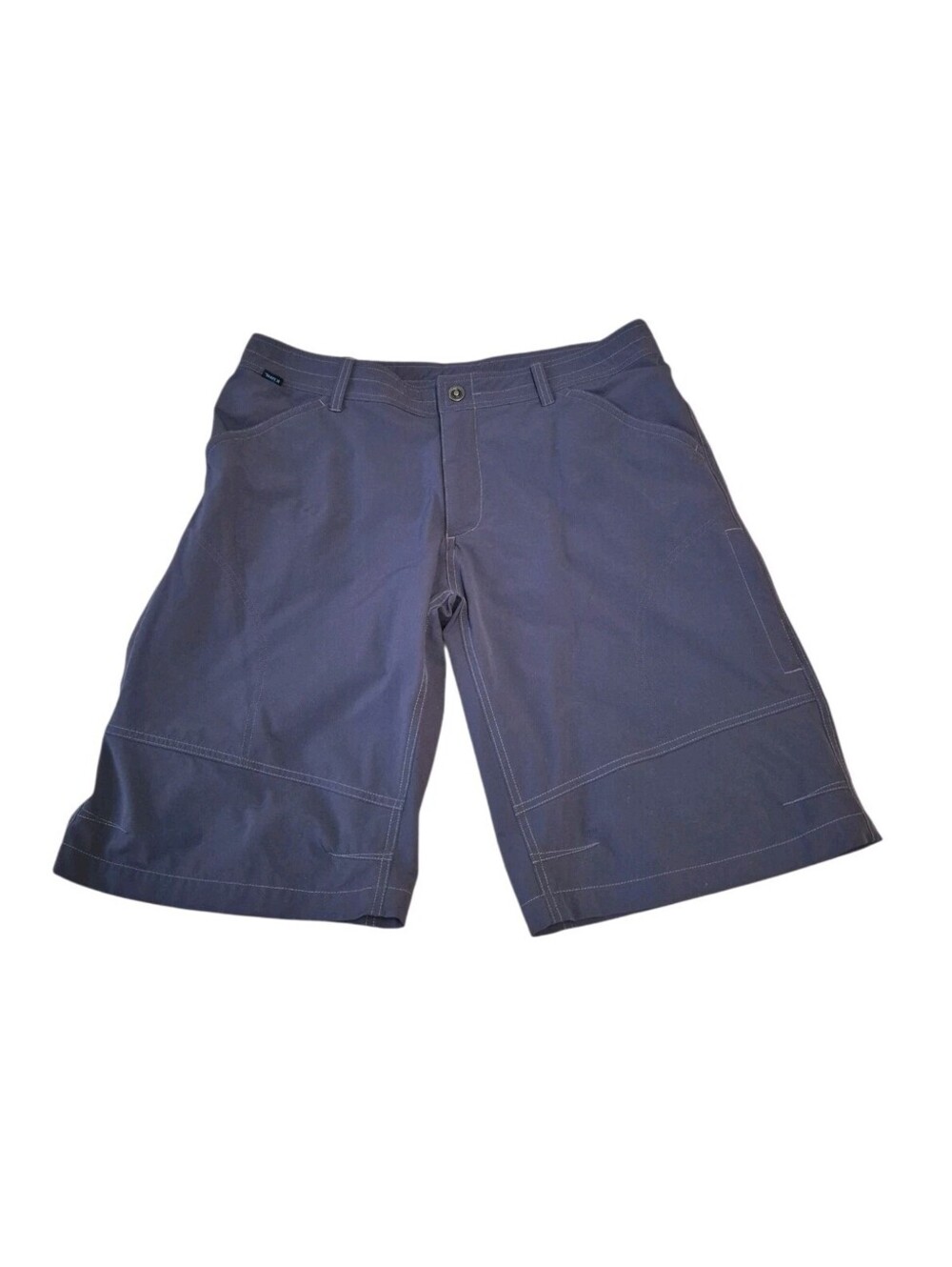 KUHL Renegade Shorts Mens 38 Blue Gray Hiking Outdoors Fishing Cargo Shorts 38